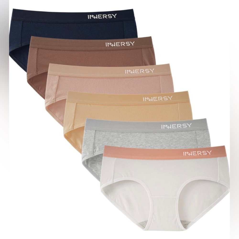 NEW Womens 6 Pack Underwear Size Medium Comfortable Cotton Full Coverage Panties